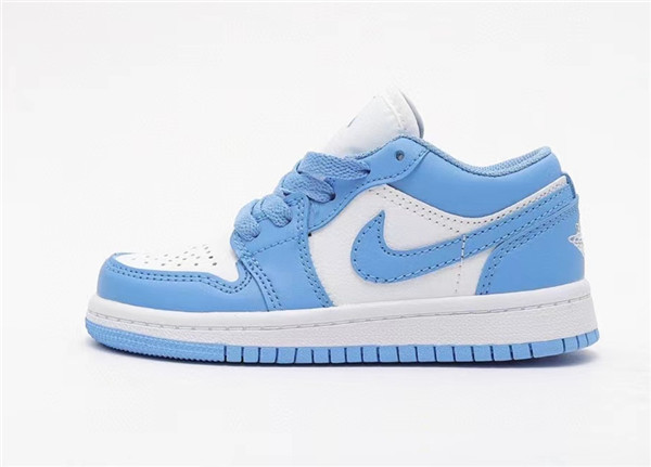 Youth Running Weapon Air Jordan 1 Blue/White Low Top Shoes 0081 Youth Running Weapon Air Jordan 1 Blue/White Low Top Shoes 0081